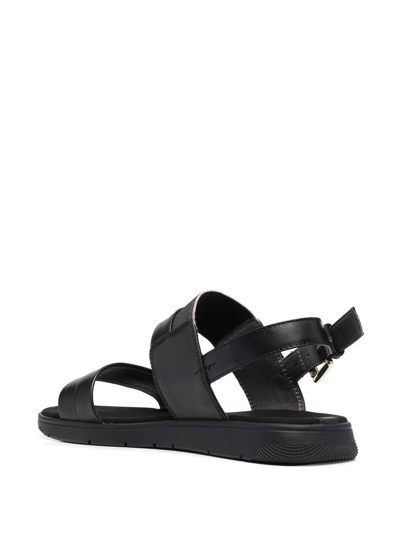 Geox Dandra Slingback Sandals In Schwarz