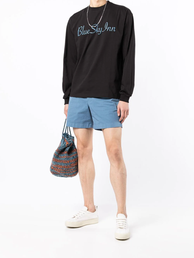 Shop Blue Sky Inn Embroidered Logo Sweater In Black