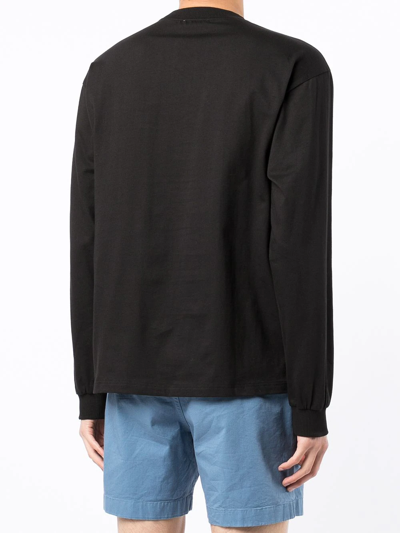 Blue Sky Inn Embroidered-logo Crewneck Sweatshirt In Black