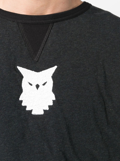 Shop Maison Margiela Animal Totem Patch-detail Sweatshirt In Grey