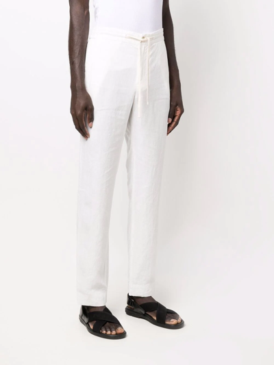 Vince Drawstring Straight-leg Trousers In Nude