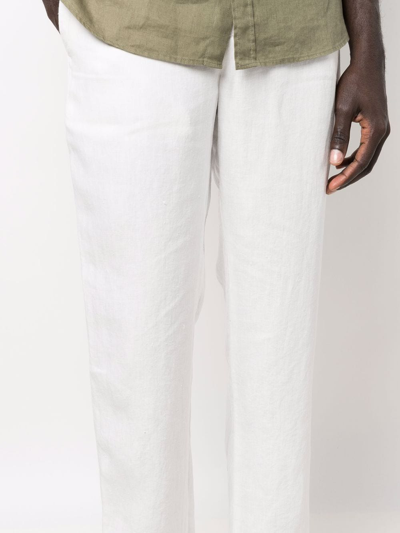 Vince Drawstring Straight-leg Trousers In Nude