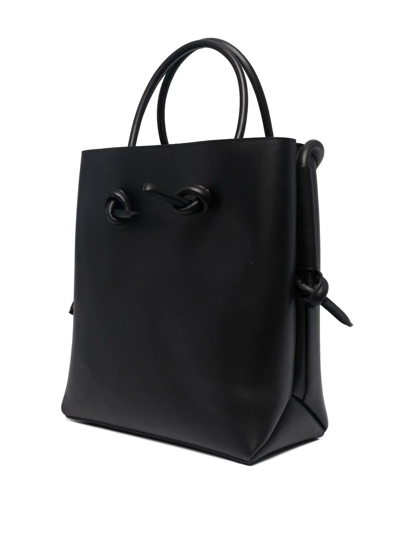 Shop Marsèll Noda Leather Tote Bag In Black