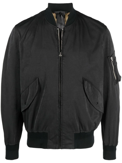 Shop Ten C Utility Bomber Jacket In Schwarz