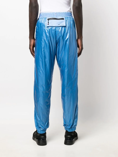 Shop Moncler Day-namic Track Pants In Blau