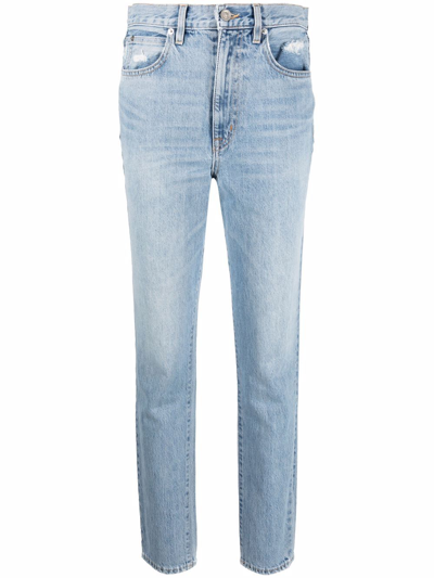 Shop Slvrlake Skylin Straight-leg Jeans In Blau