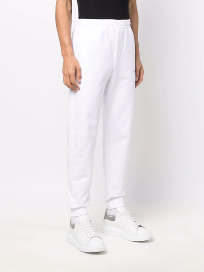 Shop Helmut Lang Logo-print Track Pants In Weiss