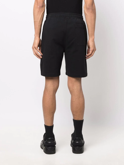 Shop Helmut Lang Bermuda Fleece Shorts In Schwarz