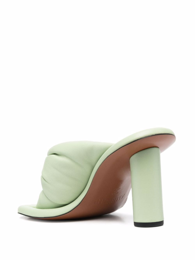 Ambush Open-toe Twisted Strap Sandals In Grün