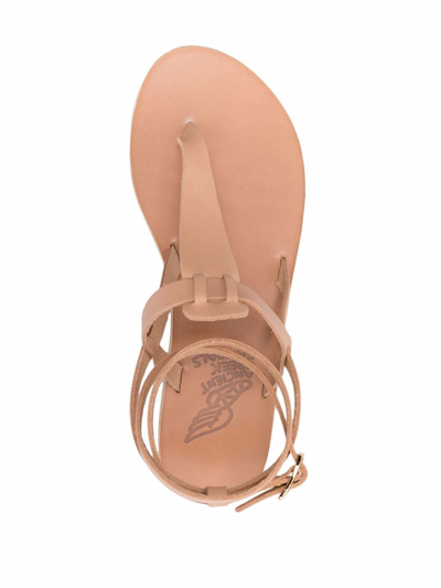 Shop Ancient Greek Sandals Estia Leather Sandals In Pink
