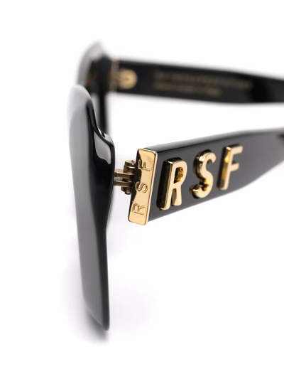 Retrosuperfuture Zenya Geometric-frame Sunglasses In Schwarz