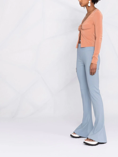 Anemos Ring-detailed Long-sleeved Top In Braun
