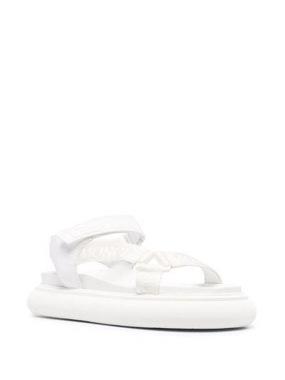 Moncler Catura 35mm Touch-strap Sandals In Weiss
