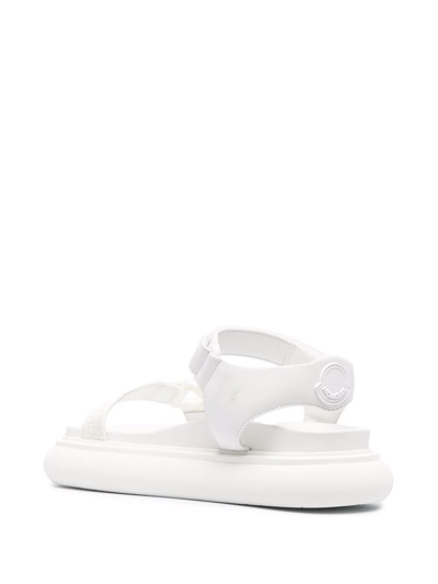 Moncler Catura 35mm Touch-strap Sandals In Weiss
