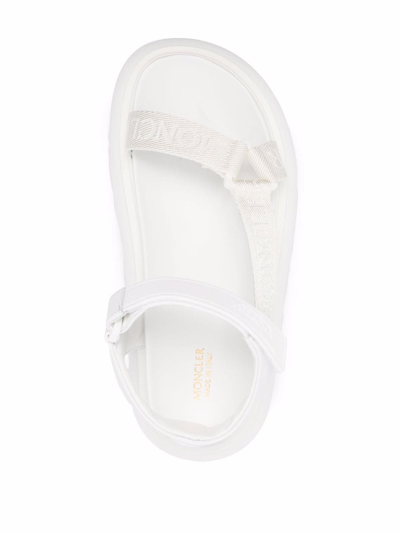 Moncler Catura 35mm Touch-strap Sandals In Weiss