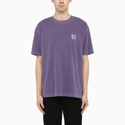 Shop Carhartt Logo-patch T-shirt Purple