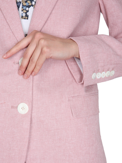 Shop Michael Michael Kors Single-breasted Jacket In Pink