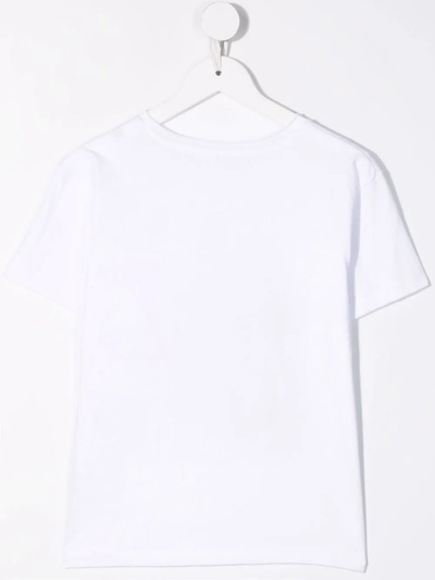 Shop Zadig & Voltaire Teen Logo-print Short-sleeved T-shirt In White