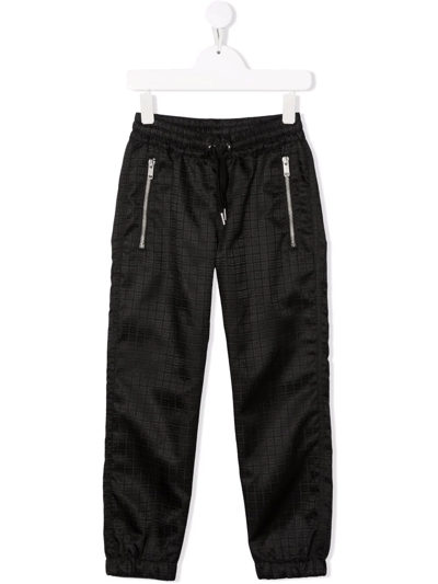 Givenchy Monogram-print Track Pants In Black