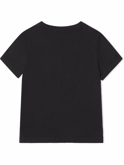Shop Calvin Klein Jeans Est.1978 Teen Ck Logo-print Cotton T-shirt In Black