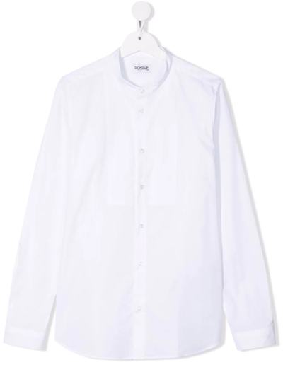 Shop Dondup Teen Button-down Shirt In White