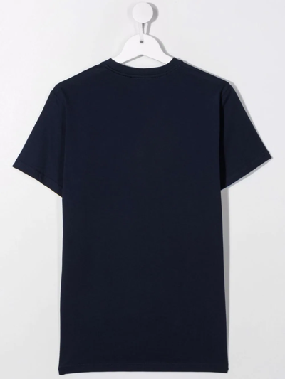Shop Dsquared2 Teen Logo-print Short-sleeve T-shirt In Blue