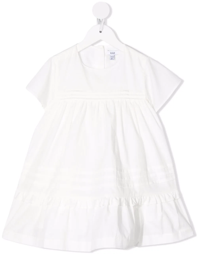 Knot Mindy Tiered Midi Dress In White