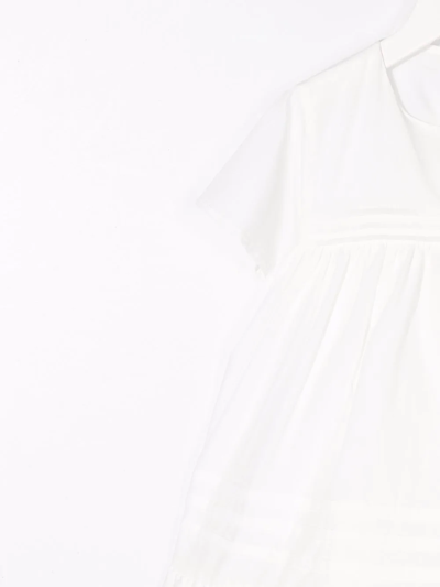Knot Mindy Tiered Midi Dress In White