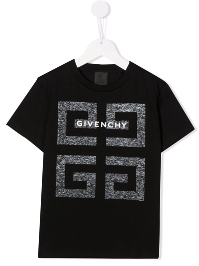 Shop Givenchy Teen Logo-print Short-sleeve T-shirt In Black