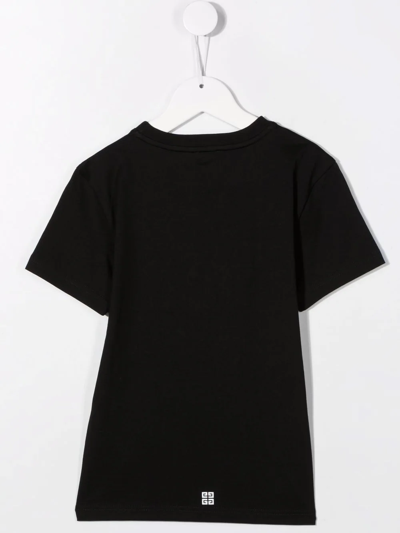 Shop Givenchy Teen Logo-print Short-sleeve T-shirt In Black