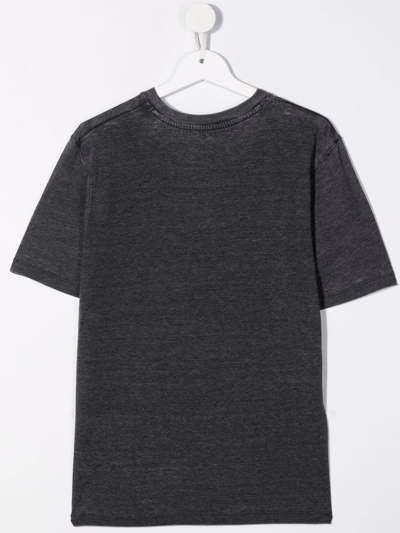 Shop Zadig & Voltaire Teen Logo-print T-shirt In Grey