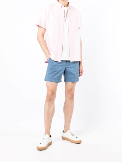 Shop Ps By Paul Smith Zebra Short-sleeved Shirt In Pink