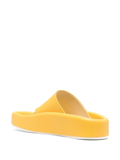 Shop Mm6 Maison Margiela Thong-strap Sandals In Yellow
