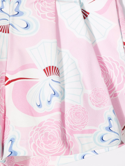 Simonetta Floral Print Shorts In Pink