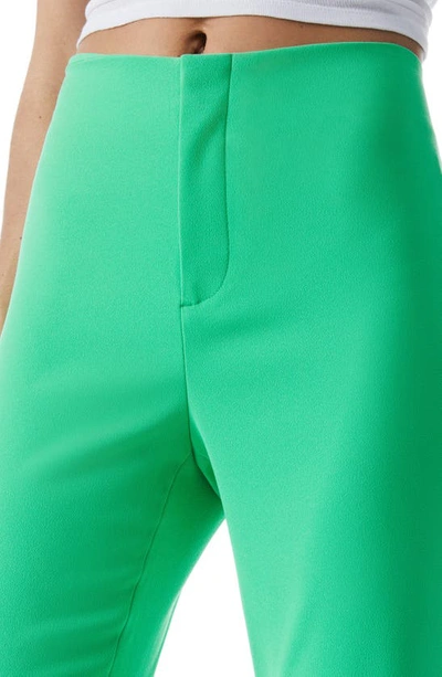 Shop Alice And Olivia Teeny Flare Leg Bootcut Pants In Garden Green