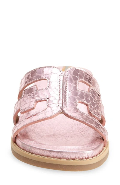 Shop Sam Edelman Valeri Slide Sandal In Pink Metallic