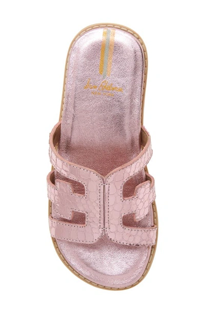 Shop Sam Edelman Valeri Slide Sandal In Pink Metallic