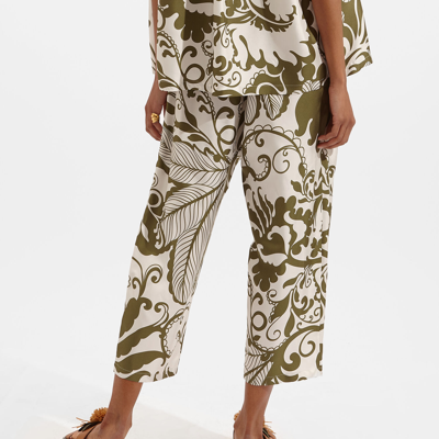 La Doublej Drawstring Pants In Marea Olive