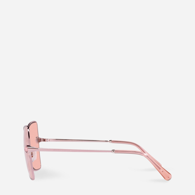 Shop Dolce & Gabbana Dg Crystal Sunglasses In Pink