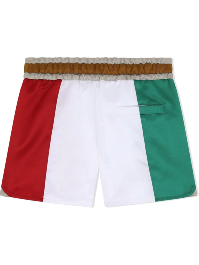 Shop Dolce & Gabbana Italian Flag-detail Shorts In White