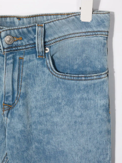 Shop Diesel Teen Slim-cut Jeans In Blue