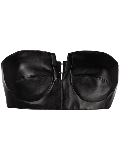 Rta Camilla Bustier Bandeau Top In Black