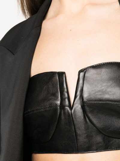 Rta Camilla Bustier Bandeau Top In Black