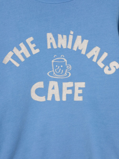 Shop The Animals Observatory The Animals Cafe Sweatshirt In Blue