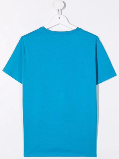 Shop Versace Medusa Short-sleeve T-shirt In Blue