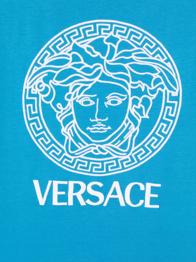 Shop Versace Medusa Short-sleeve T-shirt In Blue