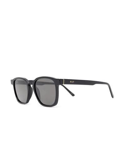 Shop Retrosuperfuture Logo Arm Sunglasses In Black