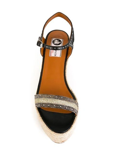 Shop Lanvin Espadrilles Wedge Sandals