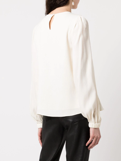 Jonathan Simkhai Louie Crinkle Cut-out Top In Neutrals