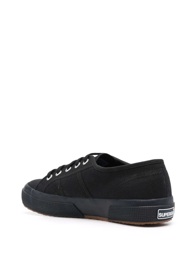 Superga Black Mid Platform Sneakers In Black
